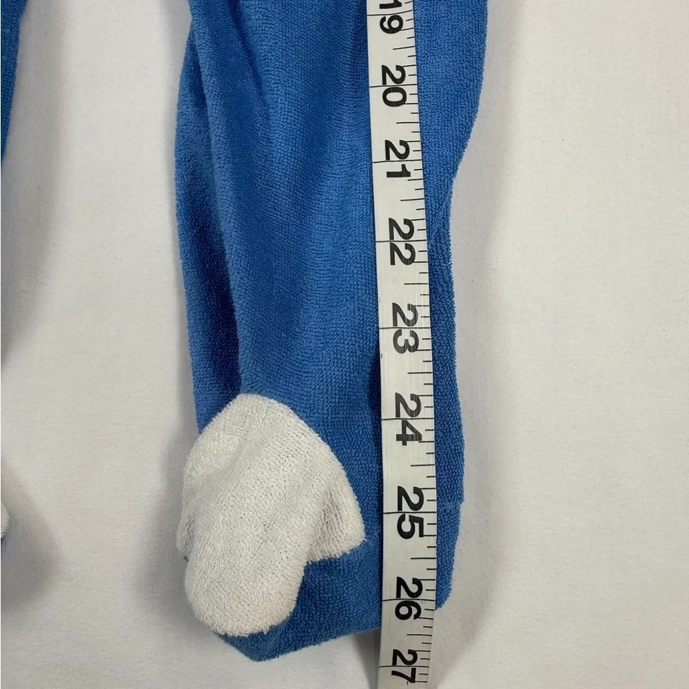 SAB' VINTAGE 80s Terrycloth‎ Nautical Applique Sleeper Footie Pajamas Size 6-12M